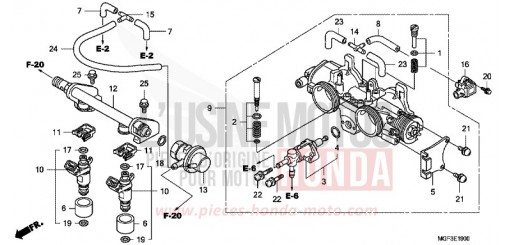 CORPS DE PAPILLON FJS600AB de 2011